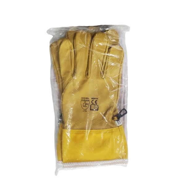 NEW Ventilated Gloves Professional Beekeeping Leather/ Long/Durable Size XL(11) - Picture 3 of 9